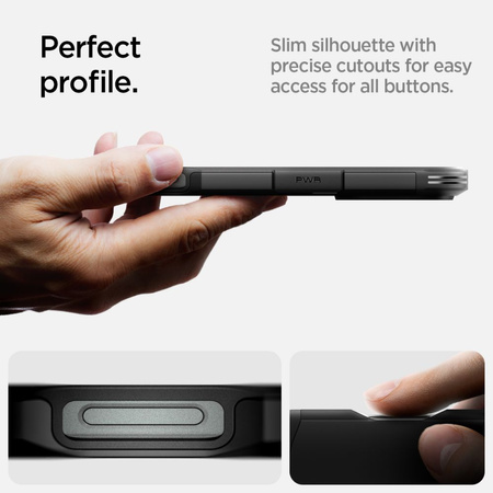 SPIGEN TOUGH ARMOR DO IPHONE 16 PRO ETUI Z OCHRONĄ ANTYPOŚLIZGOWĄ