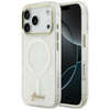 Etui Guess IML Shell Script Metal        MagSafe do iPhone 17 Pro Max biały