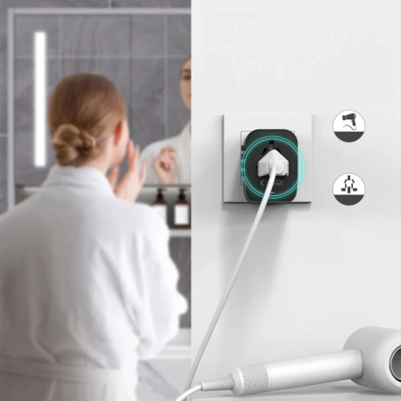 TECH-PROTECT ADAPTER PRZEJŚCIÓWKA TA200 DO EU UK US AU CZARNY