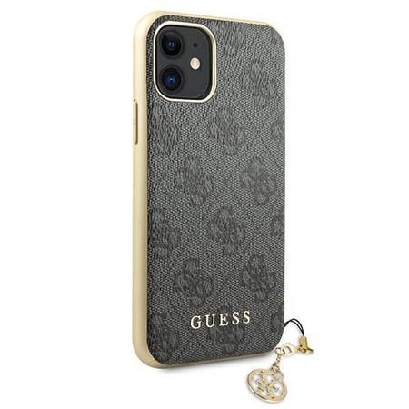 Etui Guess GUHCN61GF4GGR na iPhone 11 / Xr grey/szary 4G Charms Collection