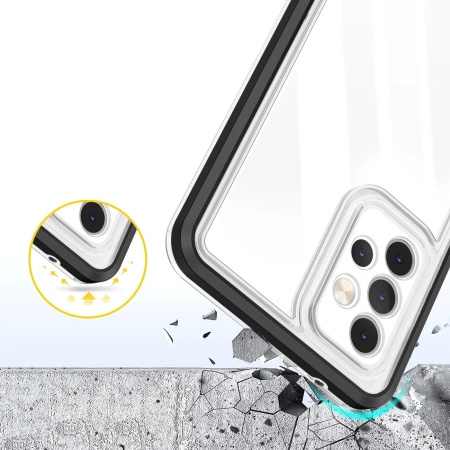 HURTEL ETUI CLEAR 3IN1 DO SAMSUNG GALAXY A13 5G ŻELOWY POKROWIEC Z RAMKĄ