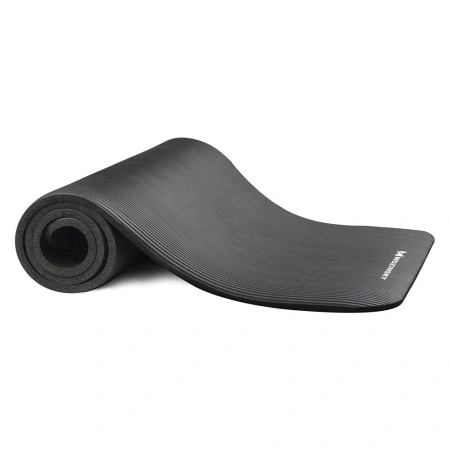 Wozinsky mata do ćwiczeń 181 x 63 x 0,9 cm gruba mata gimnastyczna do jogi czarna