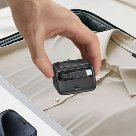 USAMS ŁADOWARKA 1XUSB-C ZE ZWIJANYM KABLEM DO TELEFONÓW APPLE DO LIGHTNING