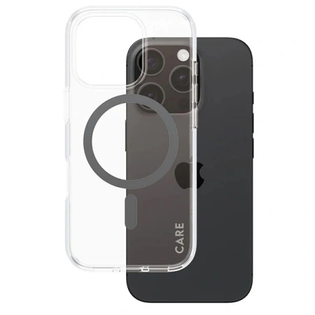 CARE by PanzerGlass Flagship Case iPhone 16 Pro 6.3 czarny/black MagSafe 1346