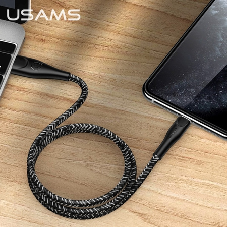 USAMS KABEL PLECIONY U41 DO LIGHTNING 1M 2A DO TELEFONÓW APPLE FAST