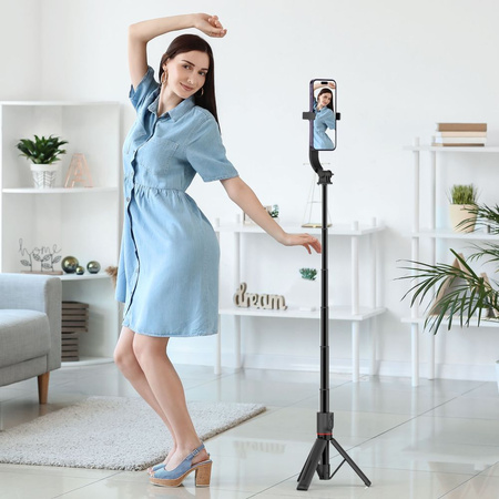 TECH-PROTECT L04S SELFIE STICK TRIPOD DO MAGSAFE Z WYSIĘGNIKIEM I BLUETOOTH