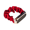 Materiałowa opaska do Xiaomi Mi Band 6 / 5 / 4 / 3 pasek bransoletka gumka scrunchies czerwony