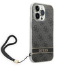 Guess GUOHCP14LH4STK iPhone 14 Pro 6,1" czarny/black hardcase 4G Print Strap