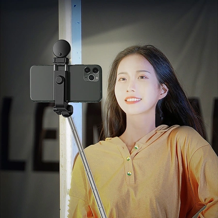 HURTEL SELFIE STICK WH1YXS Z LAMPĄ 1M DO TELEFONÓW I SMARTFONÓW DO NAGRANIA