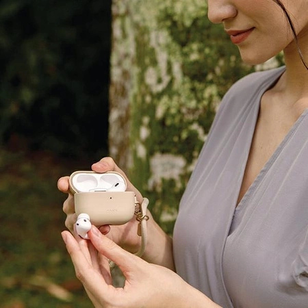 Etui UNIQ Coehl Haven na AirPods Pro 2 (2022/2023) - kremowe