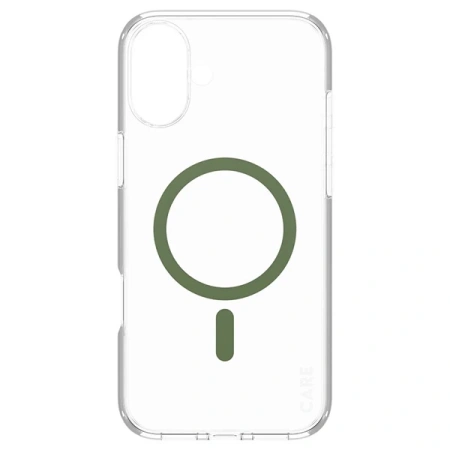Etui CARE by PanzerGlass Flagship Case z MagSafe na iPhone 16 Plus - zielone