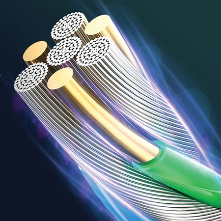 USAMS KABEL DO LIGHTNING 1,2M PLECIONY DO IPHONE 2A LED Z SZYBKIM