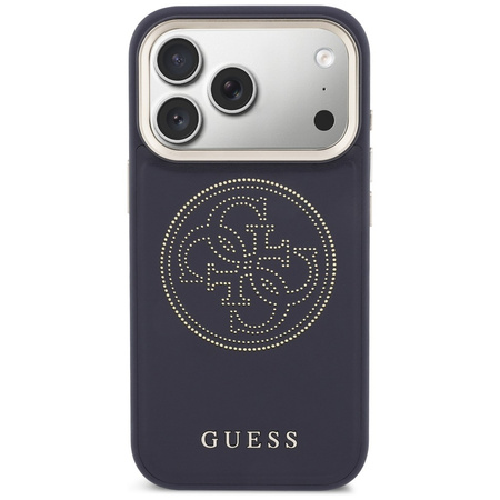 Etui Guess Perforated 4G MagSafe do      iPhone 17 Pro Max niebieski