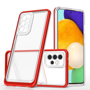HURTEL ETUI CLEAR 3IN1 POKROWIEC DO SAMSUNG GALAXY A13 5G ŻELOWY Z RAMKĄ