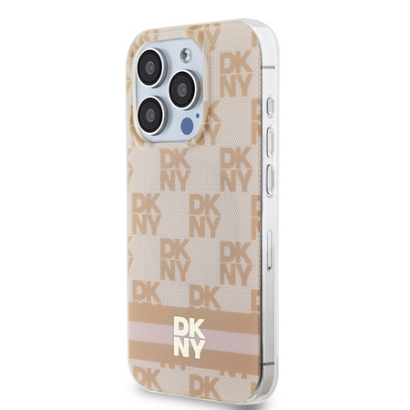 DKNY POKROWIEC HARDCASE DO IPHONE 15 PRO DO MAGSAFE CHECKERED MONO PATTERN