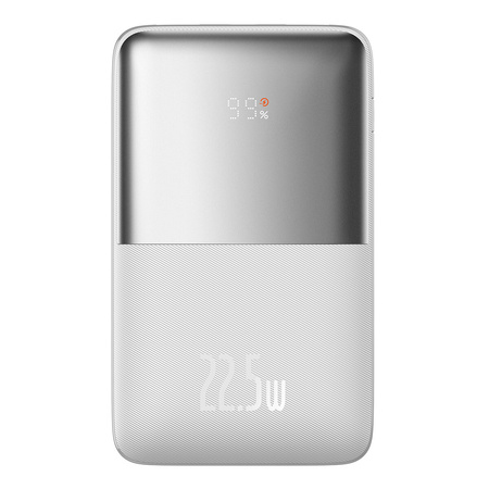 Powerbank Baseus Bipow Pro 20000mAh 22.5W biały z kablem USB Typu A - USB Typu C 3A 0.3m (PPBD040302)