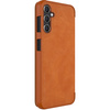 Nillkin Qin Leather etui skórzany pokrowiec z klapką portfel brązowe - samsung Galaxy A14