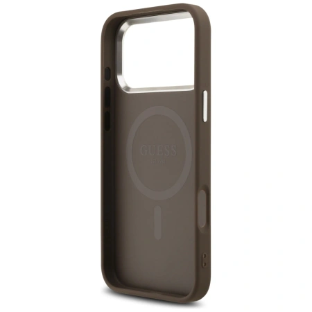 GUESS ETUI 4G TRIANGLE LOGO MAGSAFE DO IPHONE 17 PRO MAX ELEGANCKA OCHRONA