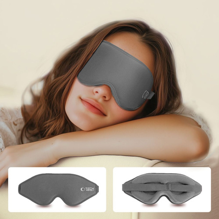 TECH-PROTECT EYESHADE SLEEP MASK DO SEN MASECZKA NA OCZY Z GUMKĄ