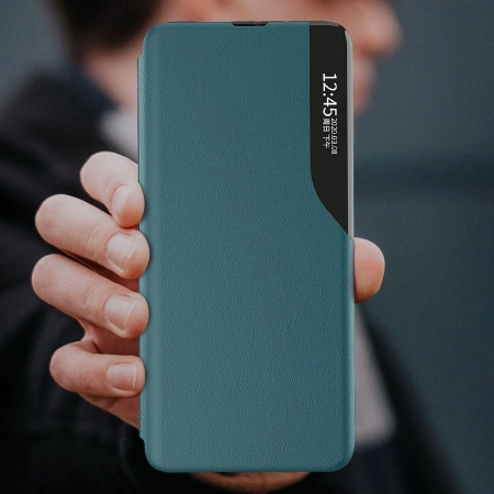 HURTEL ETUI Z KLAPKĄ ECO LEATHER VIEW DO XIAOMI K40 PRO+ K40 F3 Z PODSTAWKĄ