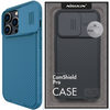 Nillkin CamShield Pro Magnetic Case etui iPhone 14 Pro Max pokrowiec osłona na aparat kamerę niebieski (z MagSafe)