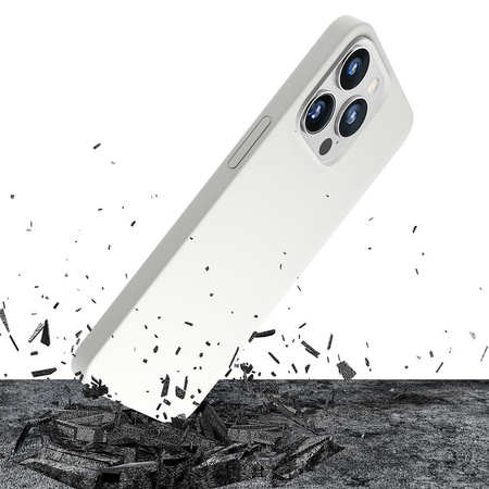 Apple iPhone 14 Pro - 3mk Hardy Silicone MagCase White