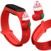 HURTEL PASEK OPASKA DO XIAOMI MI BAND 4 3 MIKOŁAJ SILIKONOWY PASEK ZIMOWY