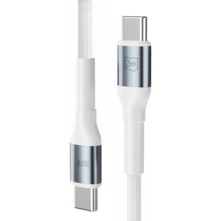 Accessories - 3mk Hyper Cable N-SERIES C to C 1m PD 3.0 QC 3.0 20V/5A 100W White