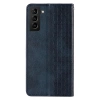 Magnet Strap Case etui do Samsung Galaxy S22+ (S22 Plus) pokrowiec portfel + mini smycz zawieszka niebieski