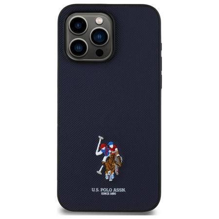 U.S. POLO ASSN. ETUI DO IPHONE 15 PRO MAX 6,7 NAVY GRANATOWE EMBROIDERED DH