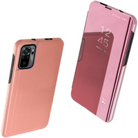 Clear View Case futerał etui z klapką Xiaomi Redmi Note 11 Pro+ 5G (China) / 11 Pro 5G (China) / Mi11i HyperCharge / Poco X4 NFC 5G różowy