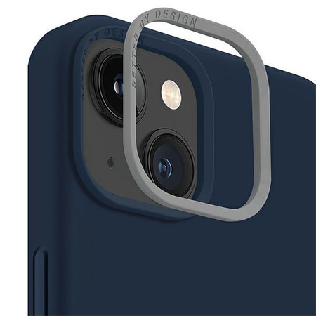 Etui Uniq Lino na iPhone 14 Plus niebieski/marine blue