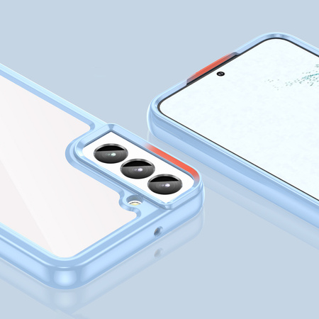 Outer Space Case etui Samsung Galaxy S23 pokrowiec z elastyczną ramką niebieskie