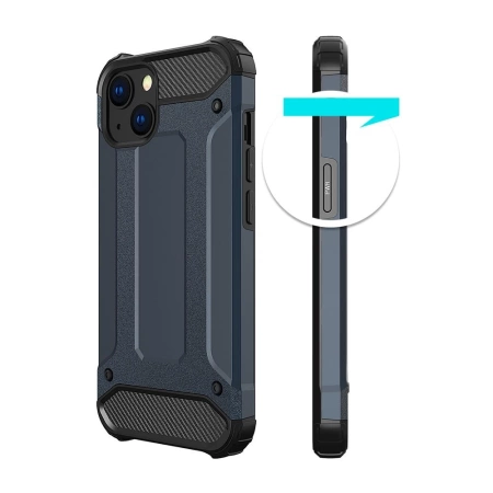Hybrid Armor etui iPhone 14 Plus pancerny hybrydowy pokrowiec czarny
