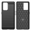 Carbon Case etui Realme GT Neo 3 elastyczny silikonowy karbonowy pokrowiec czarne