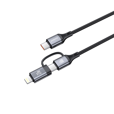 PALPRO KABEL USB-C LIGHTNING SZYBKIE ŁADOWANIE DO SAMSUNG APPLE 60W/27W 1M