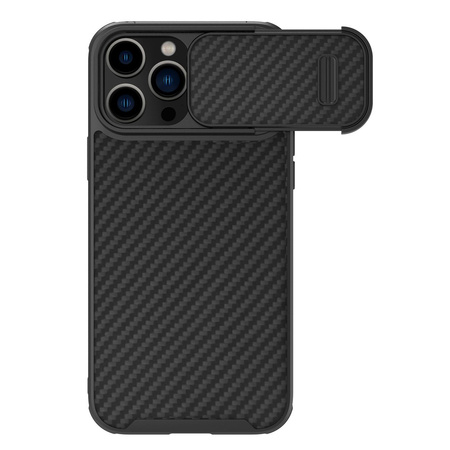 Nillkin Synthetic Fiber S Case etui iPhone 14 Pro Max z osłoną na aparat czarny