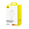 Ładowarka GaN Baseus Cube Pro 65W 2x USB-C USB-A - biała