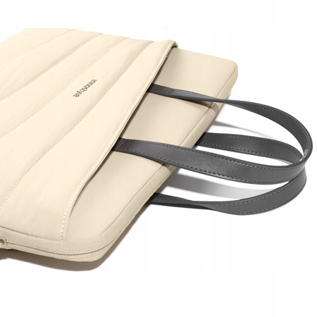 INNOSTYLE WODOODPORNA TORBA NA LAPTOPA 14 CALI CARRYLITE SLIM BEŻOWA DAMSKA