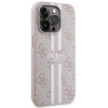 Etui Guess 4G Printed Stripes MagSafe na iPhone 15 Pro - różowe
