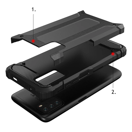 HURTEL POKROWIEC PANCERNY DO XIAOMI REDMI NOTE 10 5G POCO M3 PRO HYBRYDOWE