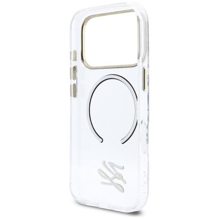 Etui Karl Lagerfeld IML KL Script Logo   MagSafe do iPhone 17 Pro Max przezroczysty