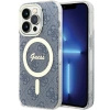 Etui Guess IML 4G MagSafe na iPhone 15 Pro Max - niebieskie