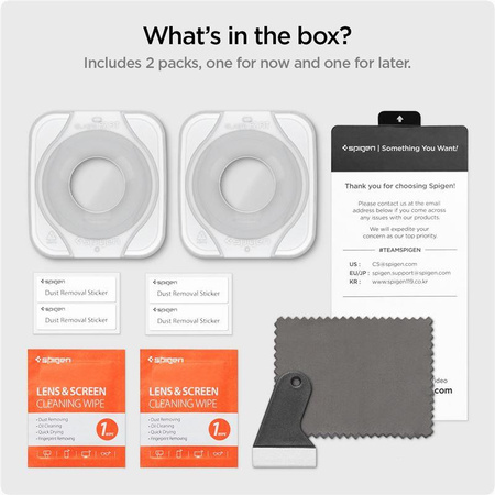 SZKŁO HARTOWANE SPIGEN GLAS.TR ”EZ-FIT” 2-PACK GALAXY WATCH 4 / 5 (44 MM)