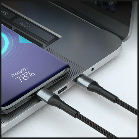 Kabel 3MK Hyper Cable N-SERIES USB-C do  USB-C 3m PD 3.0 QC 3.0 20V/3A 60W czarny
