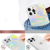 Kingxbar Shell Series luksusowe eleganckie etui na iPhone 13 Pro perłowy-niebieski