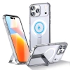 Etui Hybrid Armor X na Samsung Galaxy S25 FE z podstawką kompatybilne z MagSafe - przezroczyste