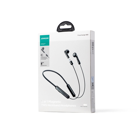 Joyroom Sportowe bezprzewodowe słuchawki typu neckband DS1 - czarne