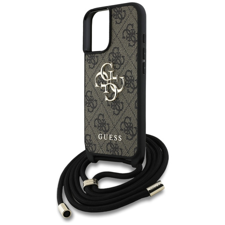 GUESS ETUI TPU DO IPHONE 16 CROSSBODY ZAWIESZKA BIG LOGO WYSOKIEJ JAKOŚCI