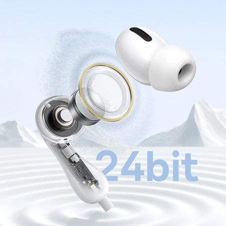 Słuchawki Baseus Encok CZ20 dokanałowe przewodowe USB-C - białe